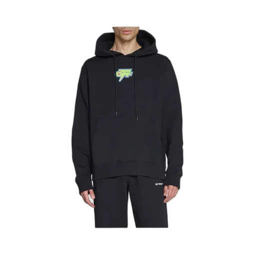 Arrows-Print Cotton Hoodie