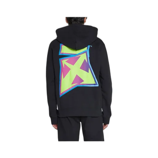 Arrows-Print Cotton Hoodie