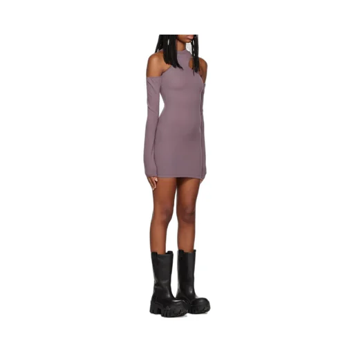 Logo Asymmetrical Mini Dress