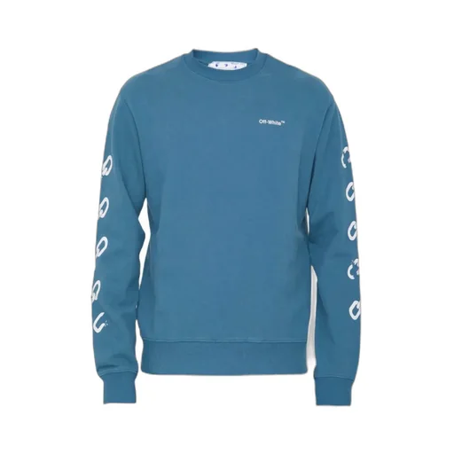 Chain Arrows Print Crew Neck Sweatshirt