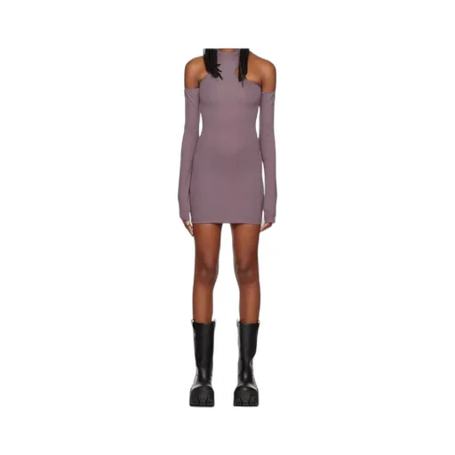Logo Asymmetrical Mini Dress