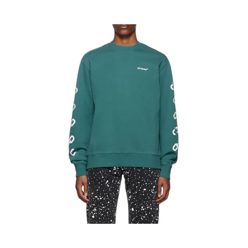 Chain Arrows Print Crew Neck Sweatshirt