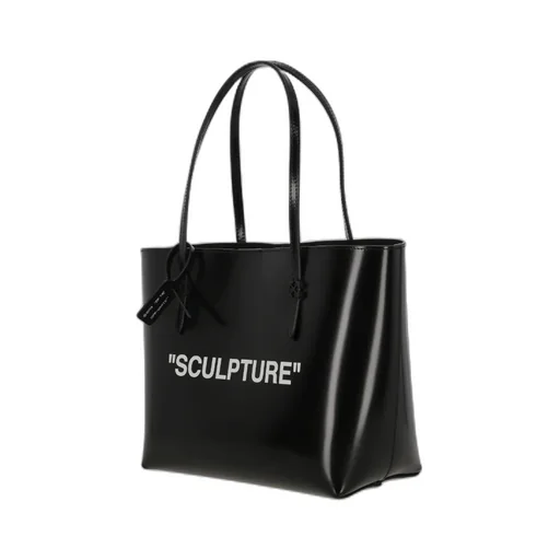 Slogan Printed Top Handle Bag