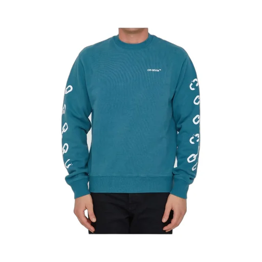 Chain Arrows Print Crew Neck Sweatshirt