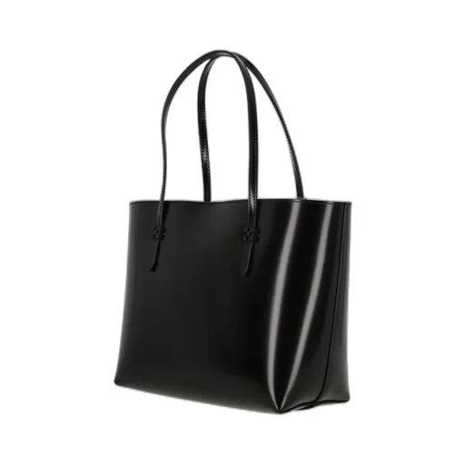 Slogan Printed Top Handle Bag