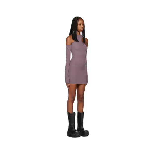 Logo Asymmetrical Mini Dress