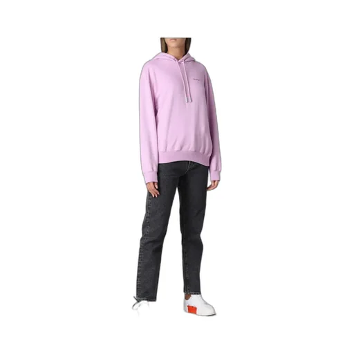 Diagonal Striped Hooded Sweatshirt