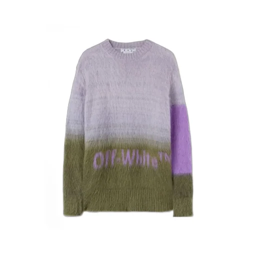 Colour-Block Logo-Print Jumper