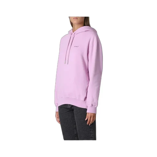 Diagonal Striped Hooded Sweatshirt