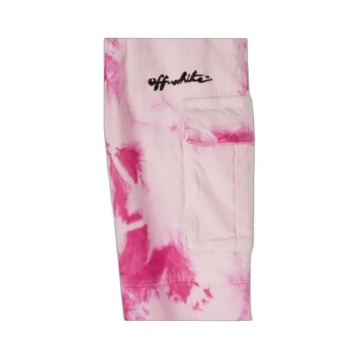 Tie Dye-Print Cargo Trousers
