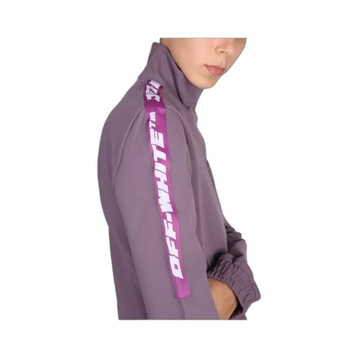 Logo Detailed High-Neck Zipped Sweatshirt