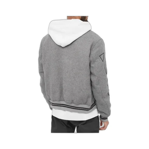 Diag-Stripe Bomber Jacket