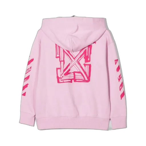Logo Printed Long-Sleeved Hoodie