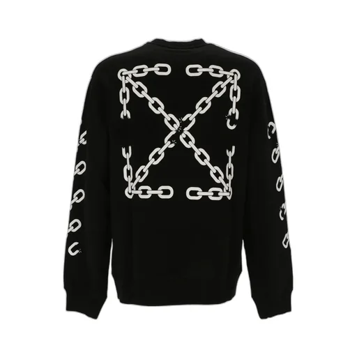 Chain Arrow Logo Printed Crewneck Sweatshirt