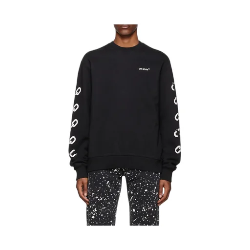 Chain Arrow Logo Printed Crewneck Sweatshirt