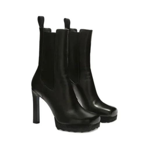 Round Toe High Heel Boots
