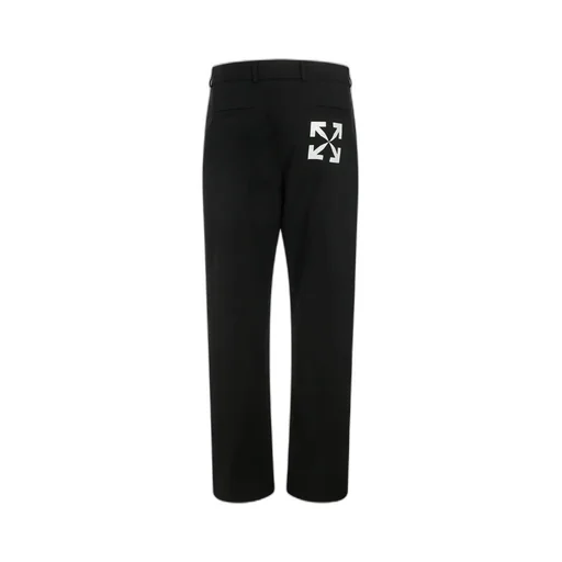 Arrows-Print Straight-Leg Trousers