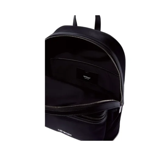 Logo Embroidered Zip-Up Backpack