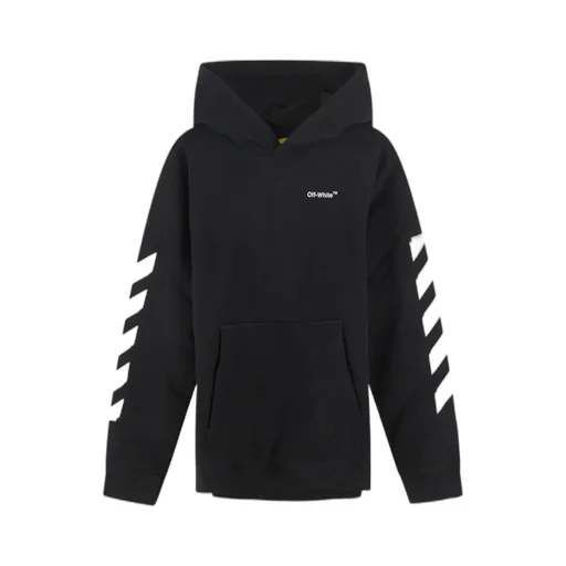 Logo Diag-Stripe Printed Hoodie