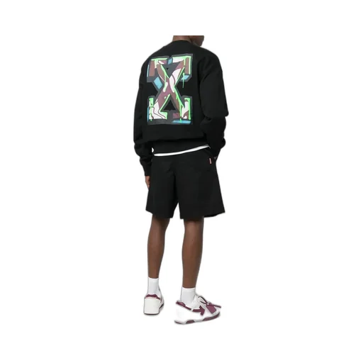 Arrows-Motif Long-Sleeve Sweatshirt