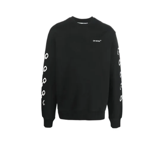 Chain Arrow Logo Printed Crewneck Sweatshirt