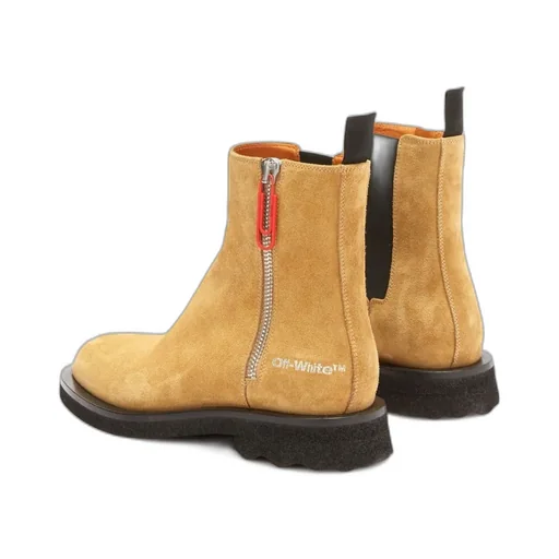 Logo Printed Zipped Ankle Boots