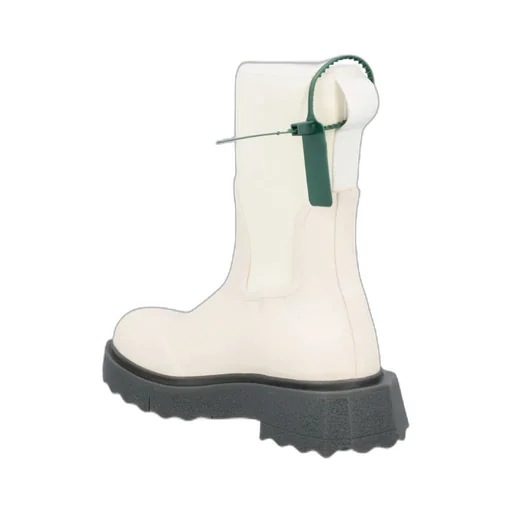 Slogan-Print Ankle Boots