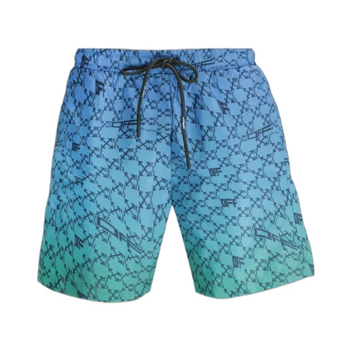 Arrows Monogram-Print Swim Trunks