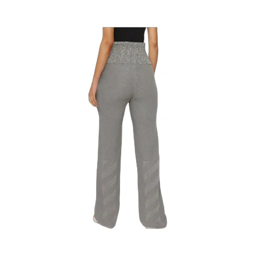 High-Waist Marl-Knit Trousers