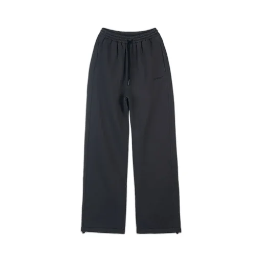 Wide-Leg Cotton Track Pants