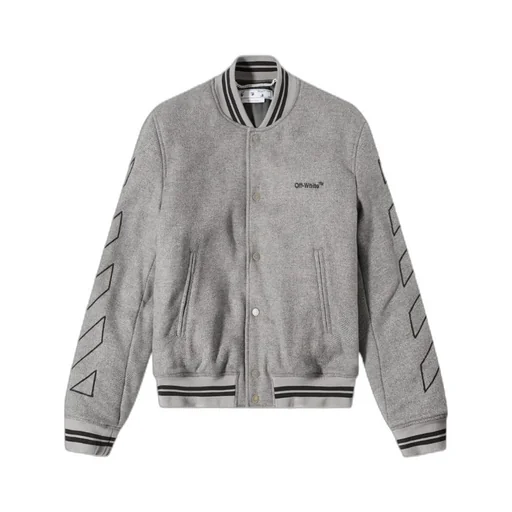 Diag-Stripe Bomber Jacket