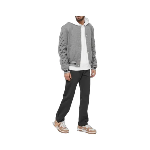 Diag-Stripe Bomber Jacket