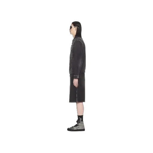 Zip Skate Long-Sleeved Denim Jacket