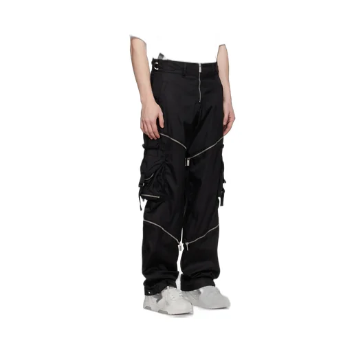 Zip Detailed Straight Leg Pants
