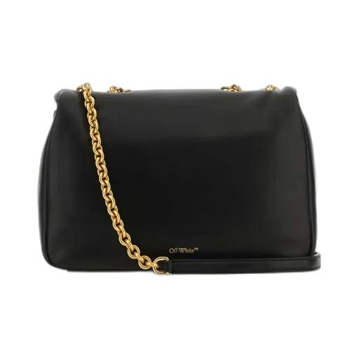 Jitney Logo Plaque Puffer Shoulder Bag