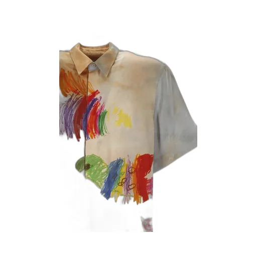 Cartoon Printed Short-Sleeved Shirt