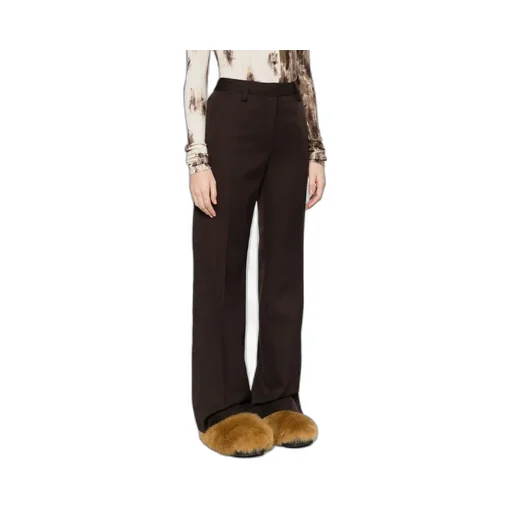 Pleat Detailed Wide Leg Trousers