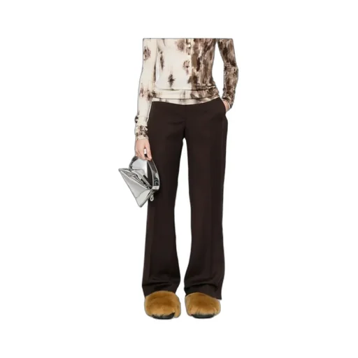 Pleat Detailed Wide Leg Trousers