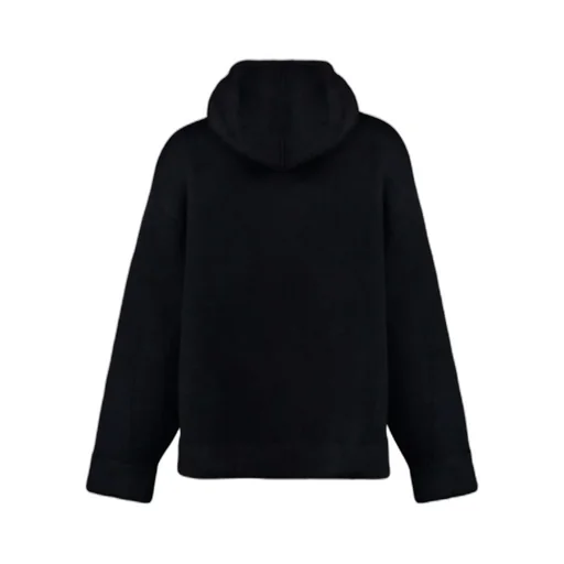 Logo-Printed Knitted Hoodie