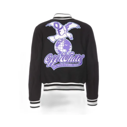 Logo Embroidered Button-Up Jacket