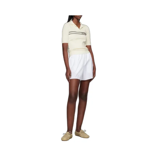 Logo Embroidered Poplin Shorts