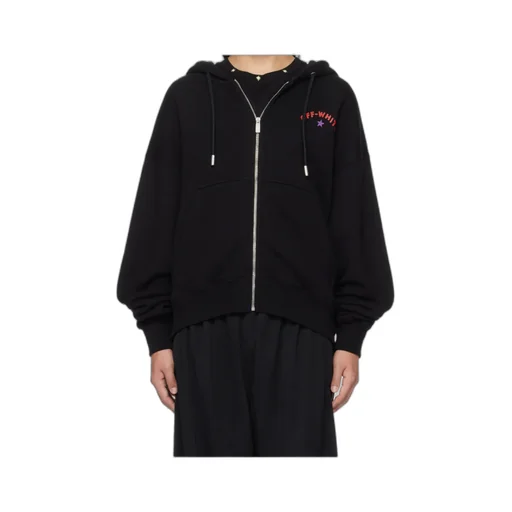 Logo-Print Zip-Up Hoodie