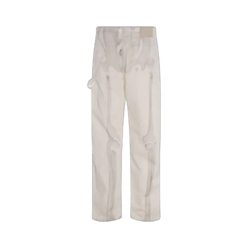 Logo Patch Wide Leg Jeans