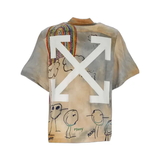 Cartoon Printed Short-Sleeved Shirt