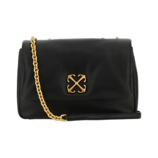 Jitney Logo Plaque Puffer Shoulder Bag