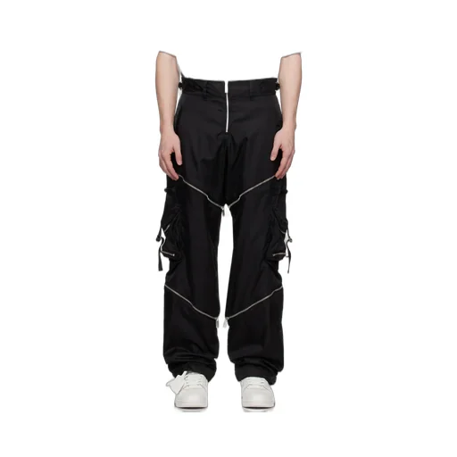 Zip Detailed Straight Leg Pants