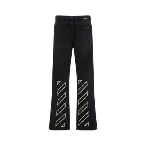 Logo Patch Flared Jeans