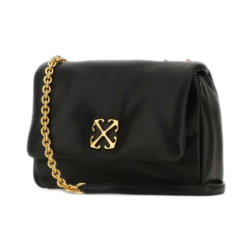 Jitney Logo Plaque Puffer Shoulder Bag