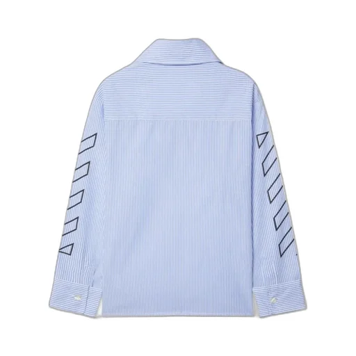 Logo Printed Striped Shirt
