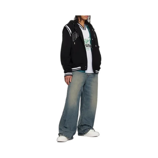 Logo Detailed Drawstring Bomber Jacket